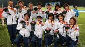 女子セブンズ日本代表はアジア大会決勝で中国に惜敗し、銀メダル（撮影：長岡洋幸）